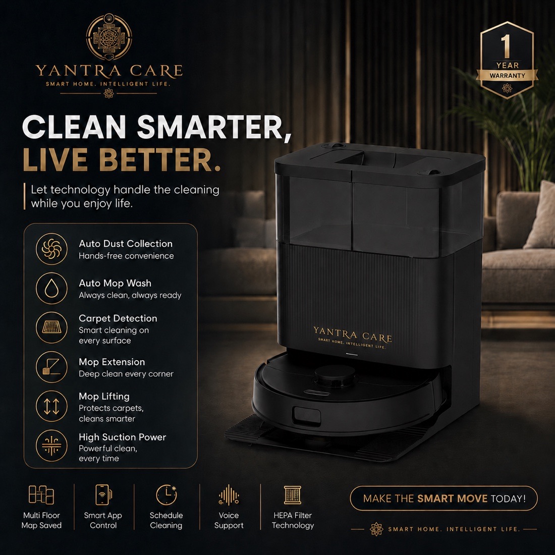 Black Yantra R7 Ultra with cleaning station